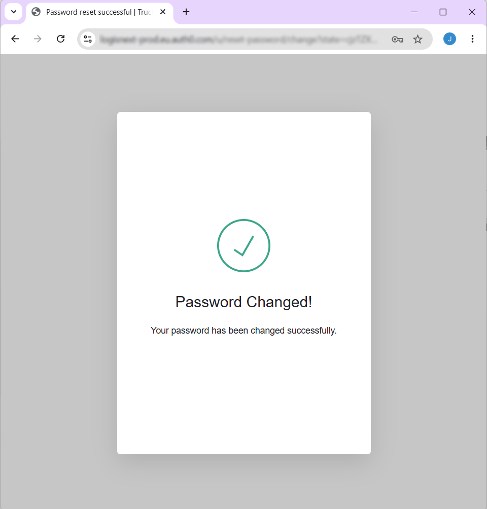 Password has been changed
